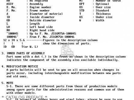 * CATALOG PREFACE * - GS1000 1980 (T) (E01 E02 E22 E24)