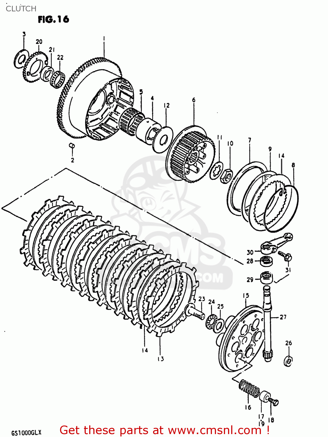 CLUTCH GS1000 1980 (T) USA (E03)