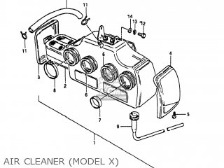 AIR CLEANER (MODEL X) - GS1000 1980 (T) USA (E03)