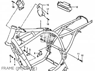 FRAME (MODEL X) - GS1000 1980 (T) USA (E03)