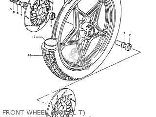 FRONT WHEEL (MODEL T) - GS1000 1980 (T) USA (E03)