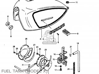 FUEL TANK (MODEL X) - GS1000 1980 (T) USA (E03)