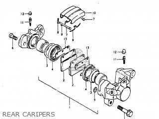 REAR CARIPERS - GS1000 1980 (T) USA (E03)