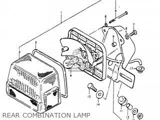 REAR COMBINATION LAMP - GS1000 1980 (T) USA (E03)