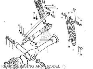 REAR SWINGING ARM (MODEL T) - GS1000 1980 (T) USA (E03)