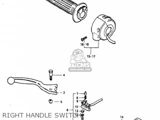 RIGHT HANDLE SWITCH - GS1000 1980 (T) USA (E03)