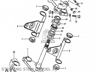 STEERING STEM (MODEL X) - GS1000 1980 (T) USA (E03)