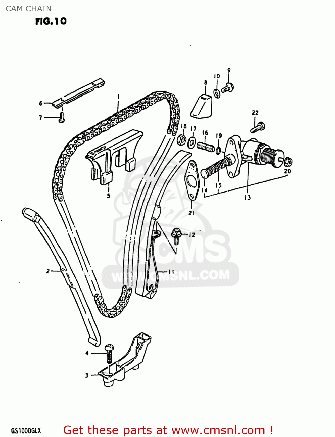 CAM CHAIN GS1000 1981 (X) USA (E03)