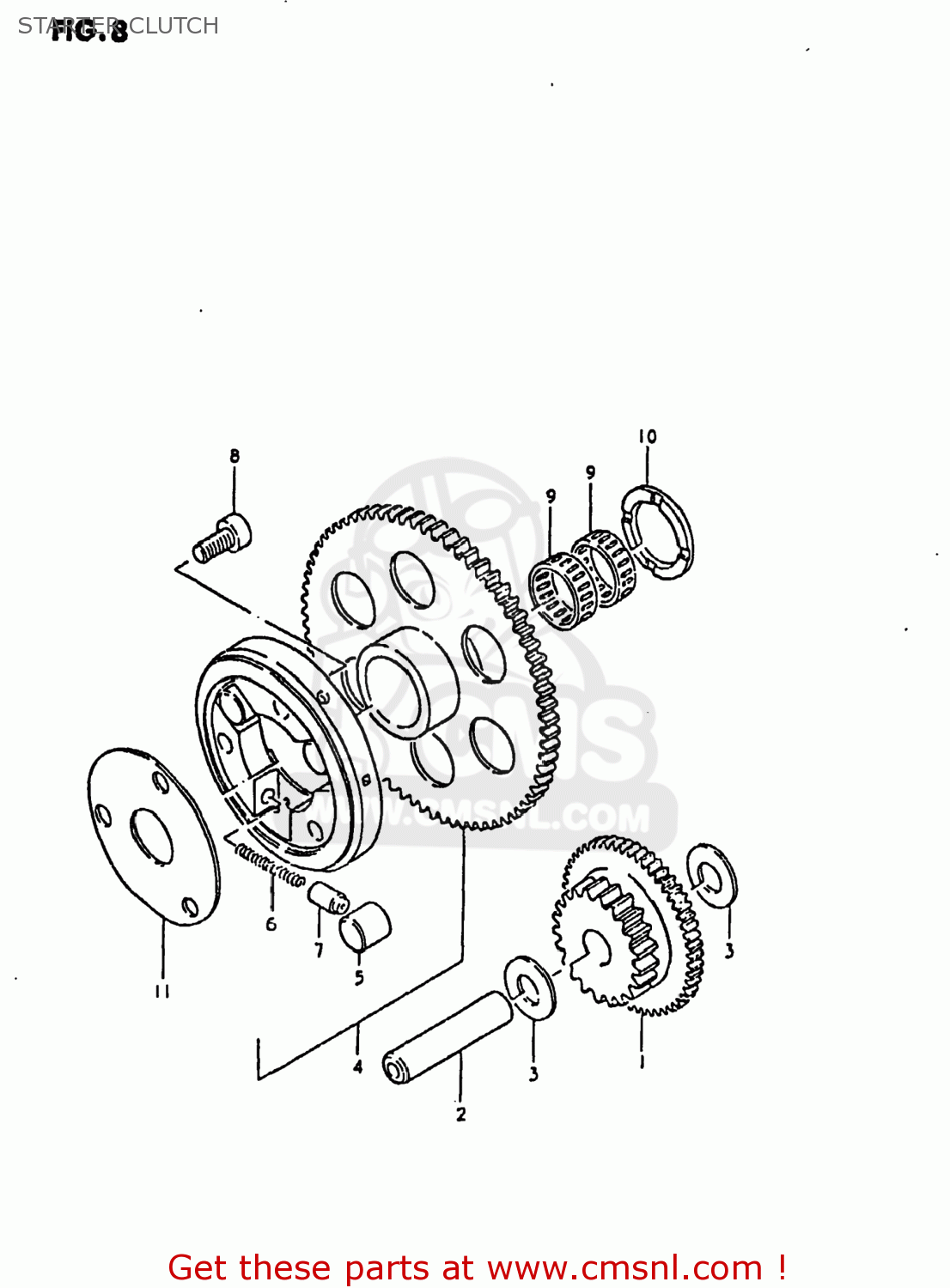 STARTER CLUTCH GS1000 1981 (X) USA (E03)
