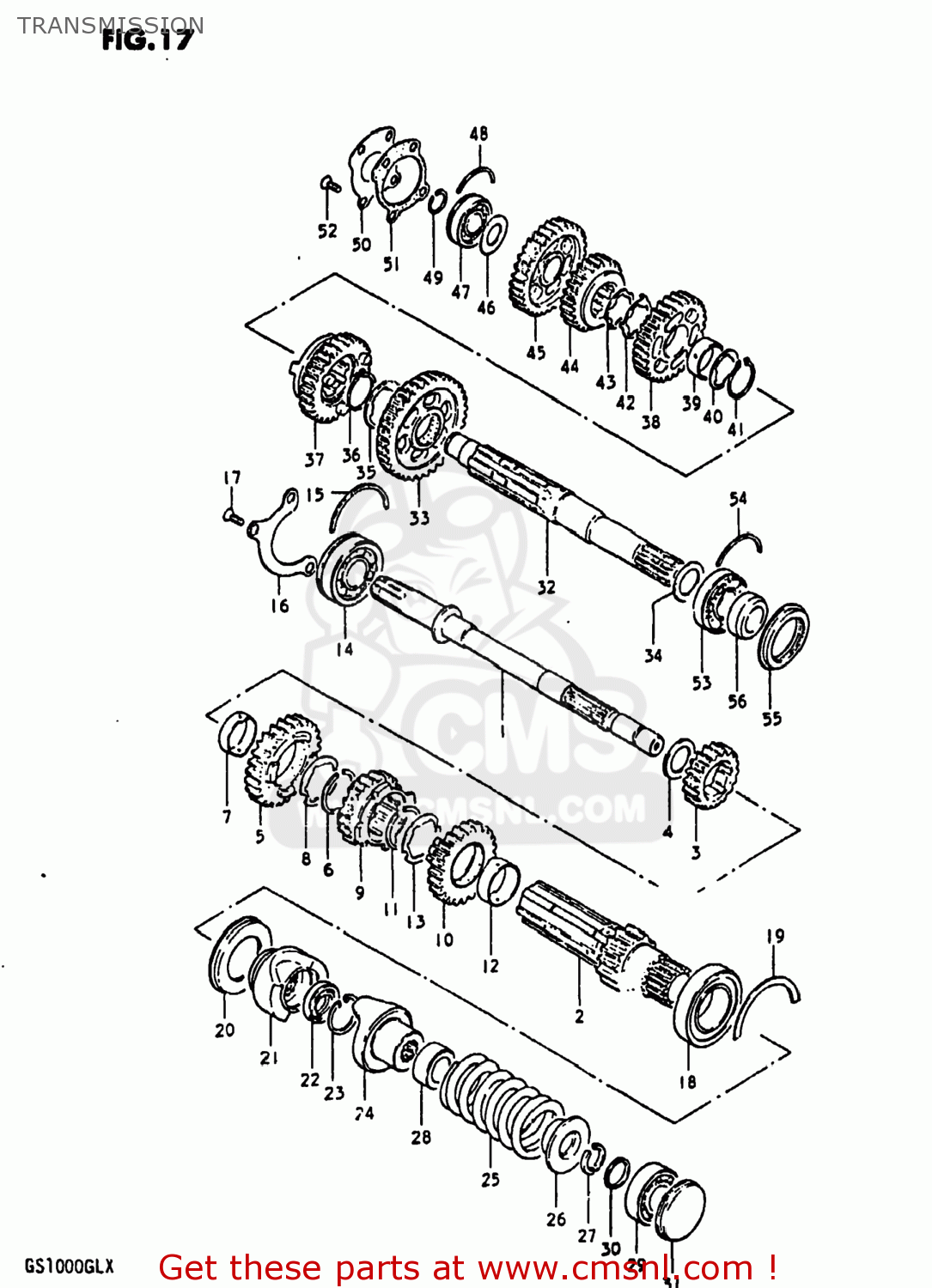 TRANSMISSION GS1000 1981 (X) USA (E03)