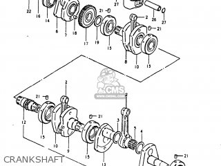 CRANKSHAFT - GS1000 1981 (X) USA (E03)