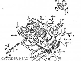 CYLINDER HEAD - GS1000 1981 (X) USA (E03)
