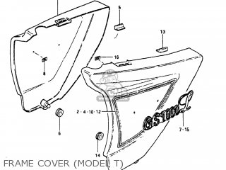 FRAME COVER (MODEL T) - GS1000 1981 (X) USA (E03)
