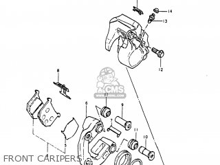 FRONT CARIPERS - GS1000 1981 (X) USA (E03)