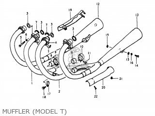 MUFFLER (MODEL T) - GS1000 1981 (X) USA (E03)