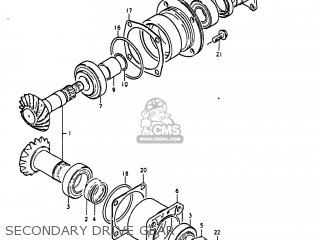 SECONDARY DRIVE GEAR - GS1000 1981 (X) USA (E03)