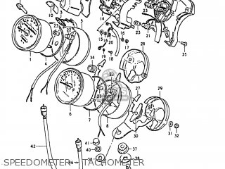 SPEEDOMETER - TACHOMETER - GS1000 1981 (X) USA (E03)