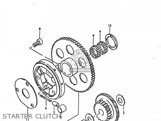 STARTER CLUTCH - GS1000 1981 (X) USA (E03)