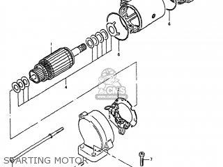 STARTING MOTOR - GS1000 1981 (X) USA (E03)