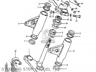 STEERING STEM (MODEL T) - GS1000 1981 (X) USA (E03)