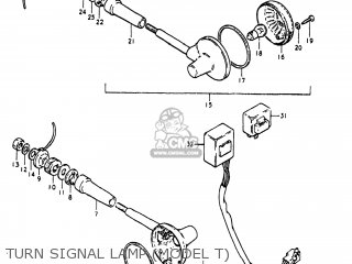 TURN SIGNAL LAMP (MODEL T) - GS1000 1981 (X) USA (E03)