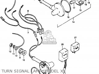 TURN SIGNAL LAMP (MODEL X) - GS1000 1981 (X) USA (E03)