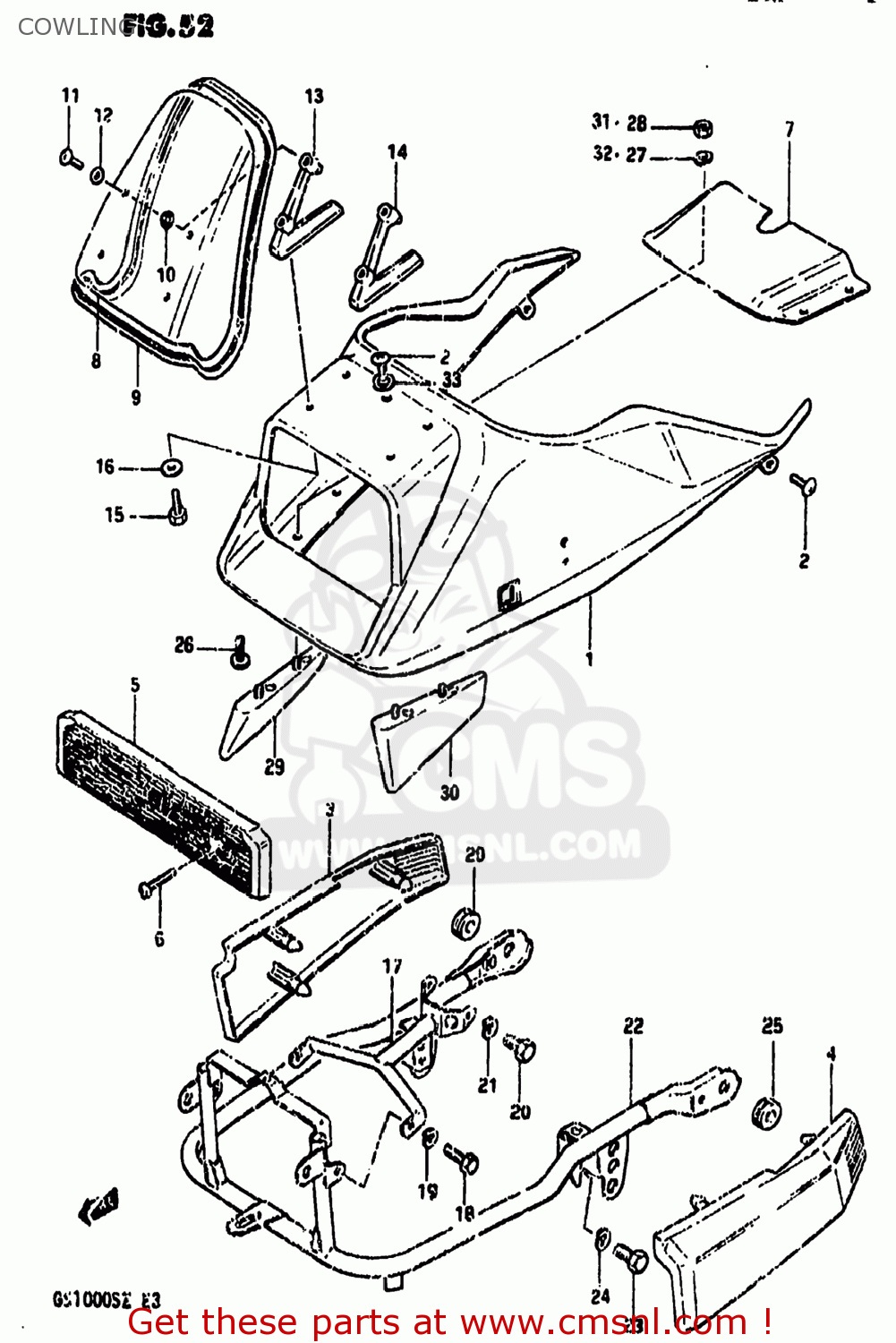 COWLING GS1000 1982 (Z) USA (E03)
