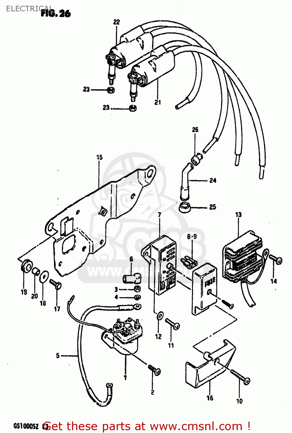 ELECTRICAL GS1000 1982 (Z) USA (E03)