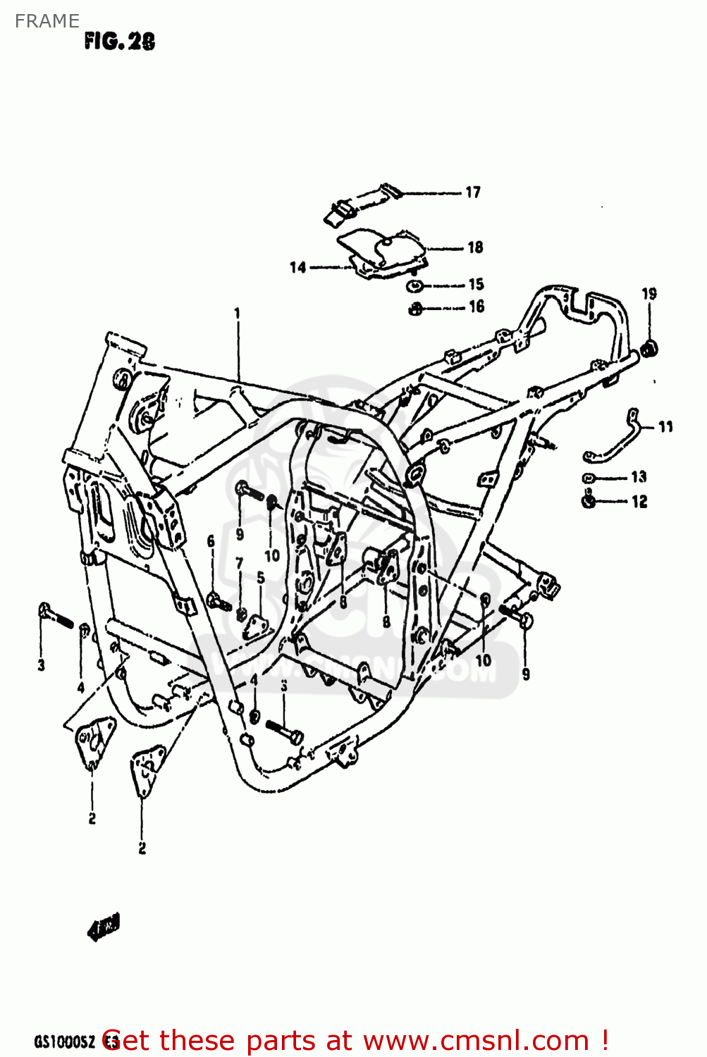 FRAME GS1000 1982 (Z) USA (E03)