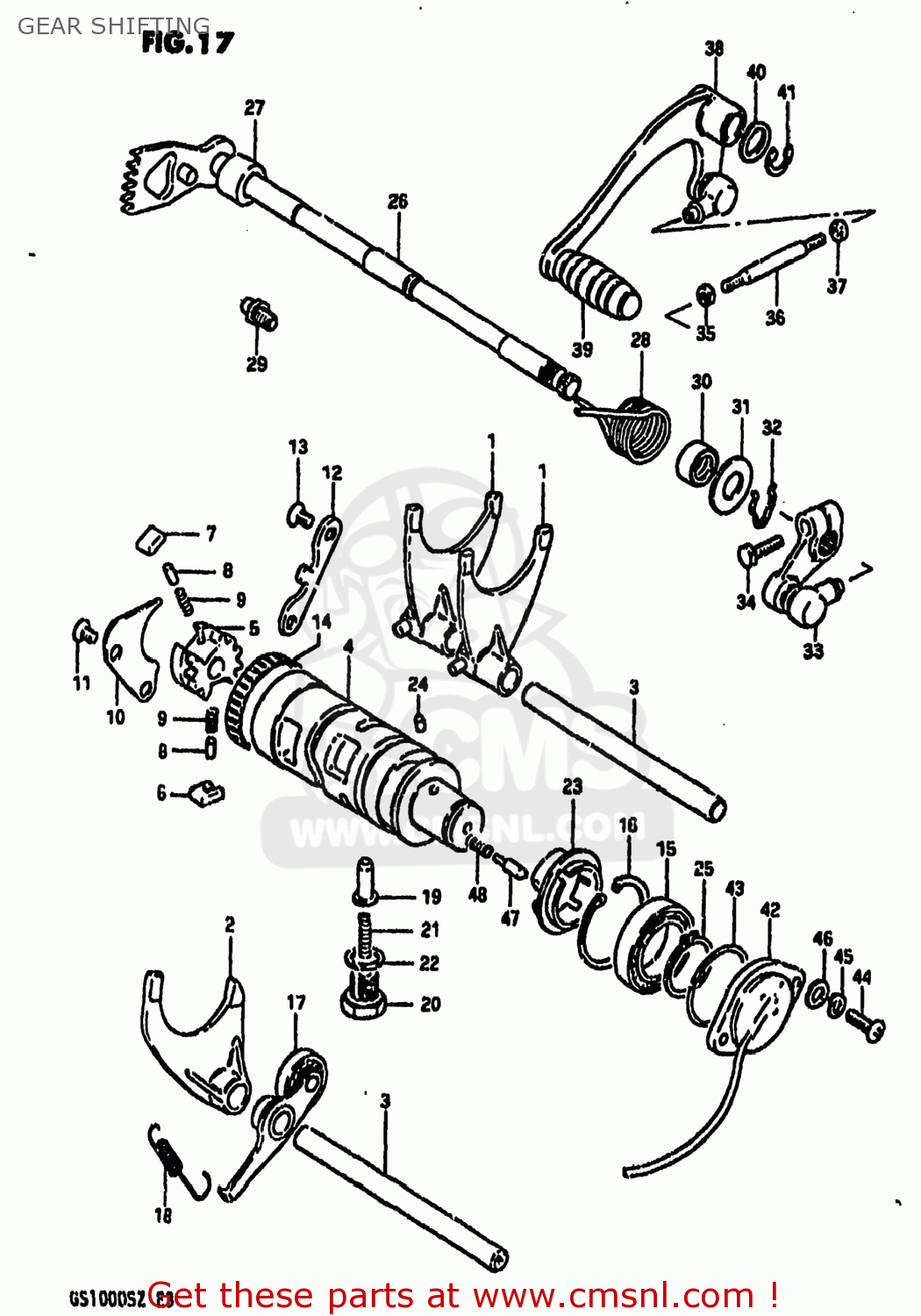 GEAR SHIFTING GS1000 1982 (Z) USA (E03)