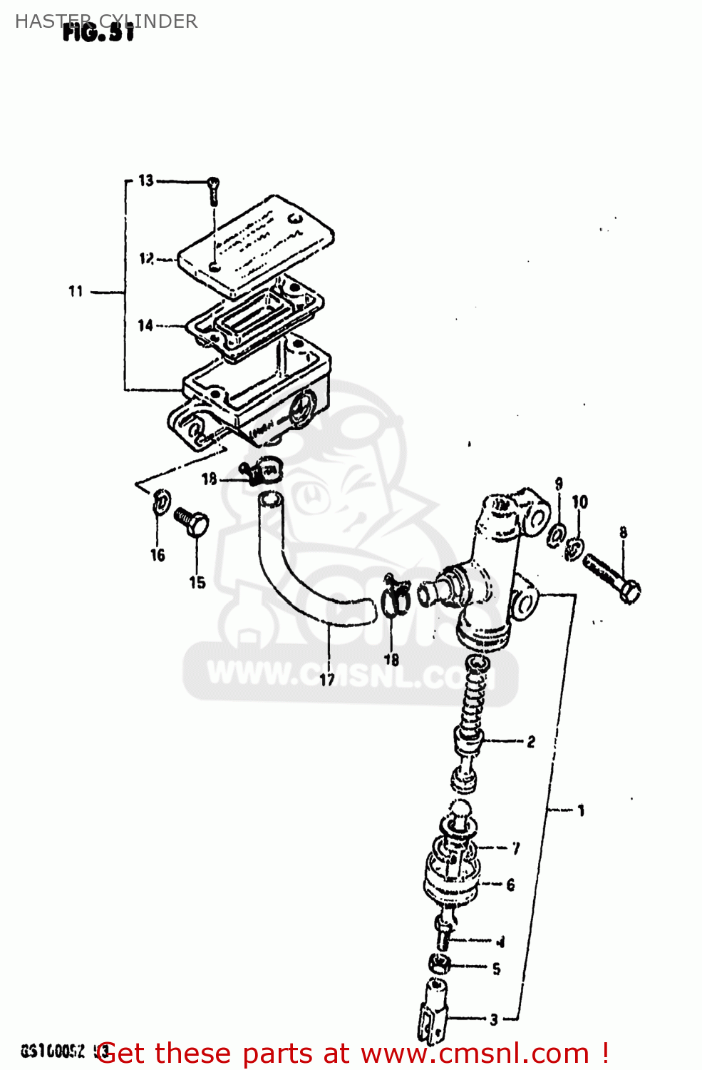 HASTER CYLINDER GS1000 1982 (Z) USA (E03)