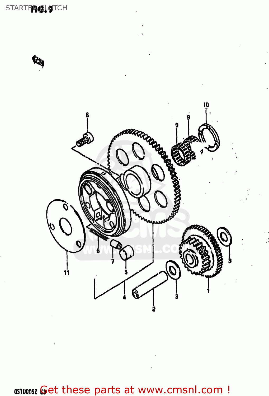 STARTER CLUTCH GS1000 1982 (Z) USA (E03)