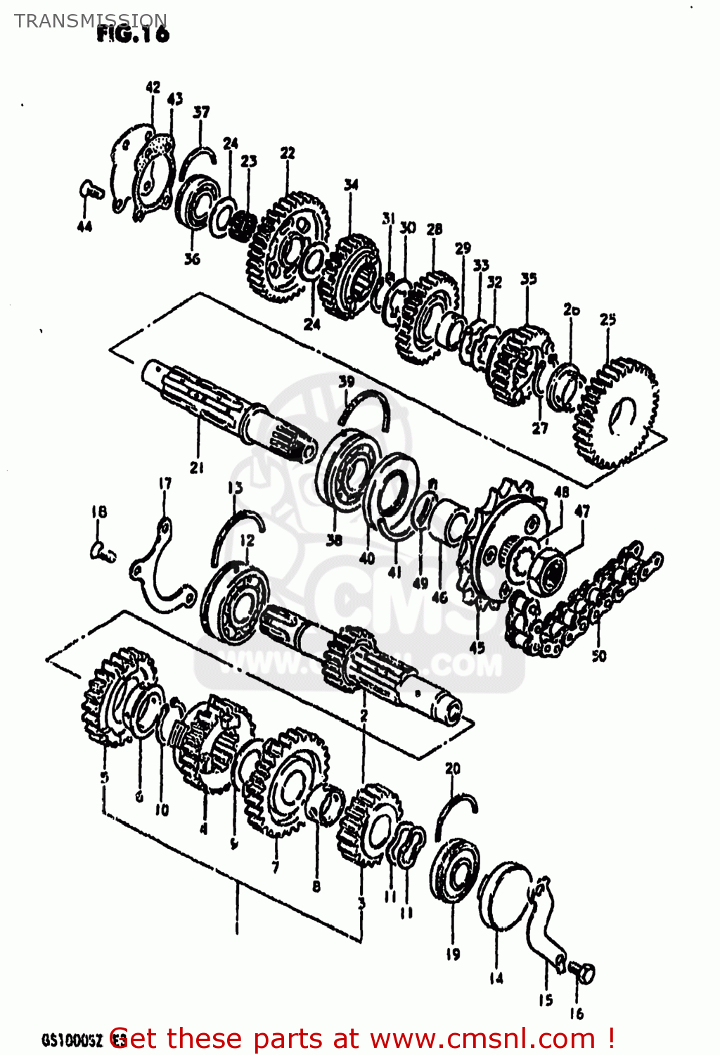 TRANSMISSION GS1000 1982 (Z) USA (E03)