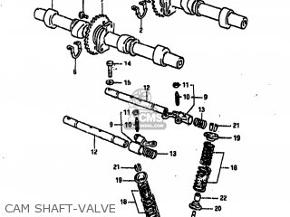 CAM SHAFT-VALVE - GS1000 1982 (Z) USA (E03)