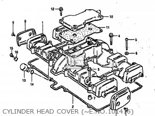 CYLINDER HEAD COVER (~E.NO.101416) - GS1000 1982 (Z) USA (E03)