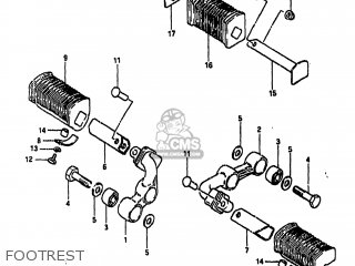 FOOTREST - GS1000 1982 (Z) USA (E03)