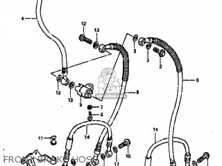 FRONT BRAKE HOSE - GS1000 1982 (Z) USA (E03)