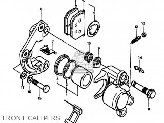 FRONT CALIPERS - GS1000 1982 (Z) USA (E03)