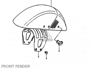 FRONT FENDER - GS1000 1982 (Z) USA (E03)