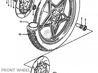 FRONT WHEEL - GS1000 1982 (Z) USA (E03)