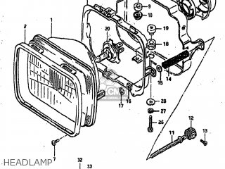 HEADLAMP - GS1000 1982 (Z) USA (E03)