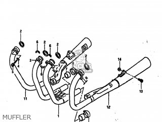 MUFFLER - GS1000 1982 (Z) USA (E03)