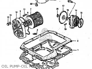 OIL PUMP-OIL FILTER - GS1000 1982 (Z) USA (E03)