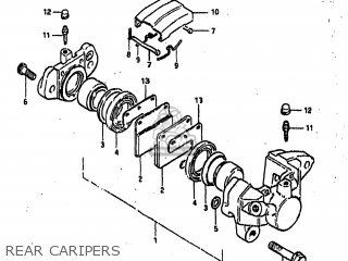 REAR CARIPERS - GS1000 1982 (Z) USA (E03)
