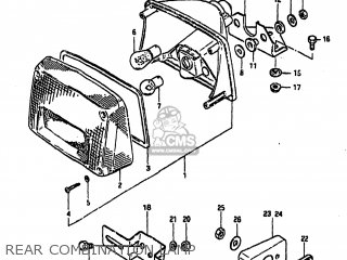 REAR COMBINATION LAMP - GS1000 1982 (Z) USA (E03)