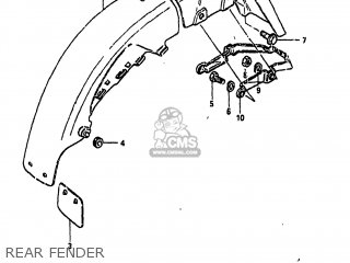 REAR FENDER - GS1000 1982 (Z) USA (E03)