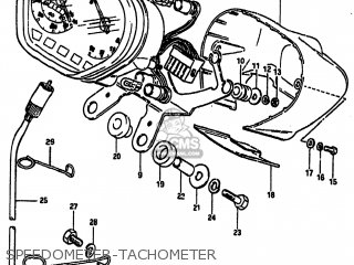 SPEEDOMETER-TACHOMETER - GS1000 1982 (Z) USA (E03)