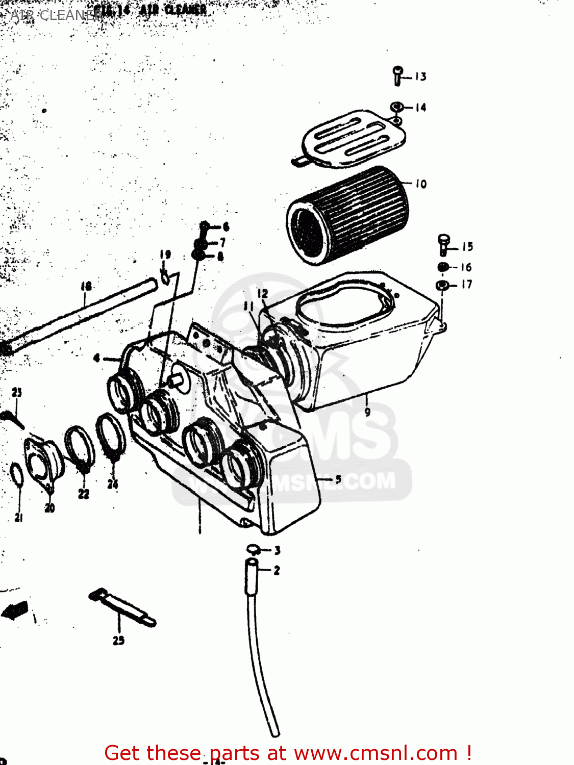 AIR CLEANER GS1000C 1978 (C) USA (E03)