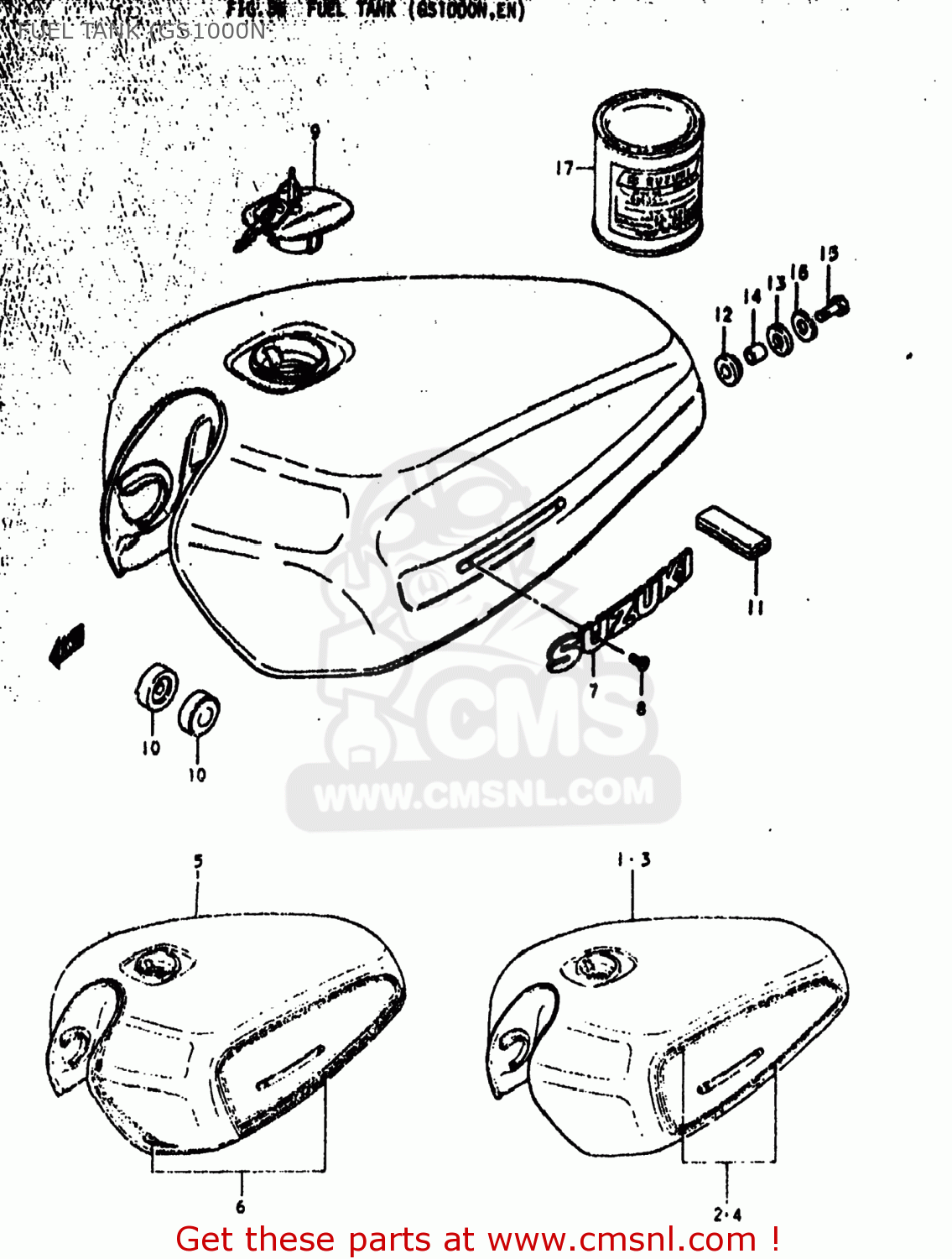 FUEL TANK (GS1000N GS1000C 1978 (C) USA (E03)