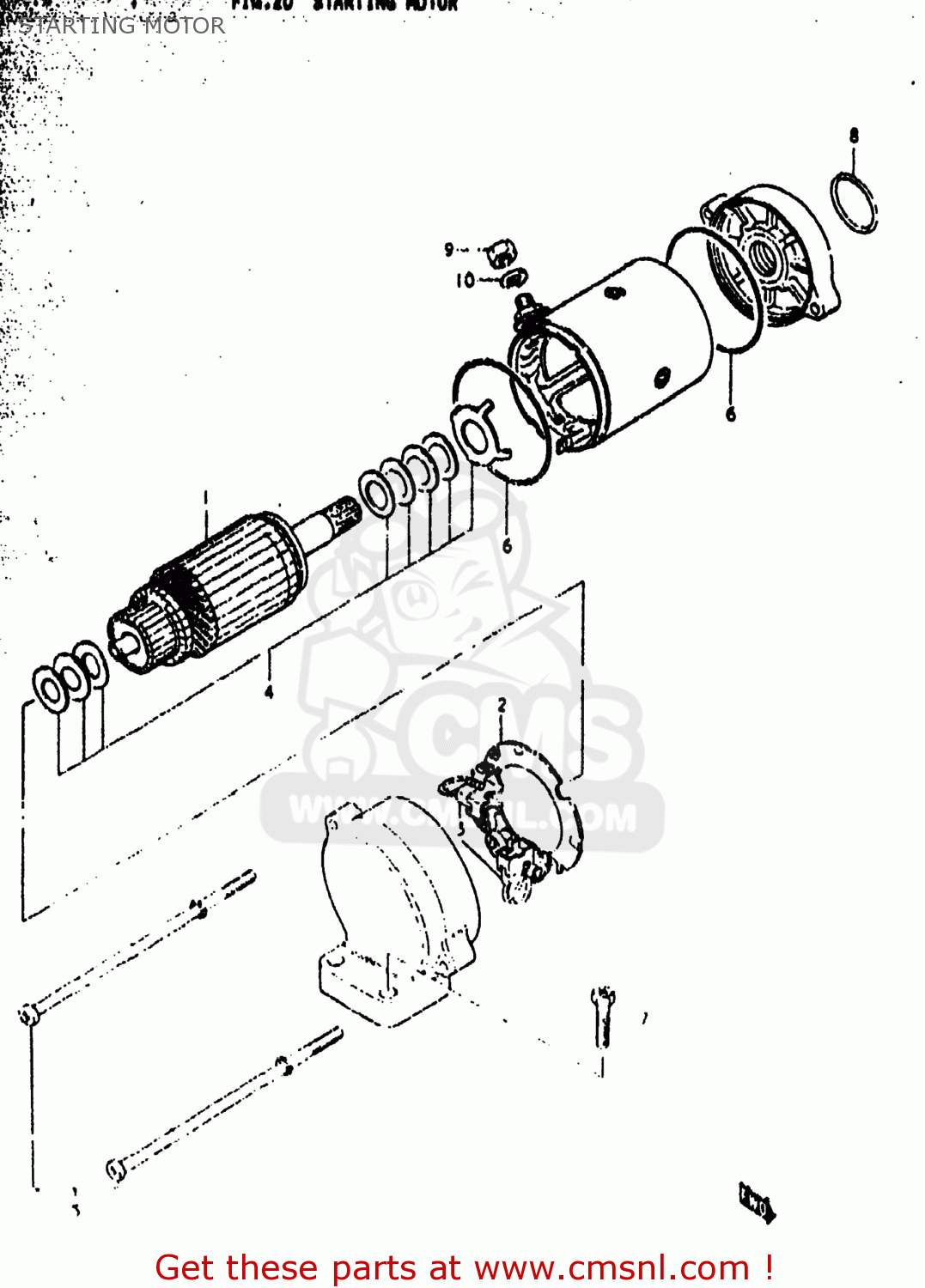 STARTING MOTOR GS1000C 1978 (C) USA (E03)
